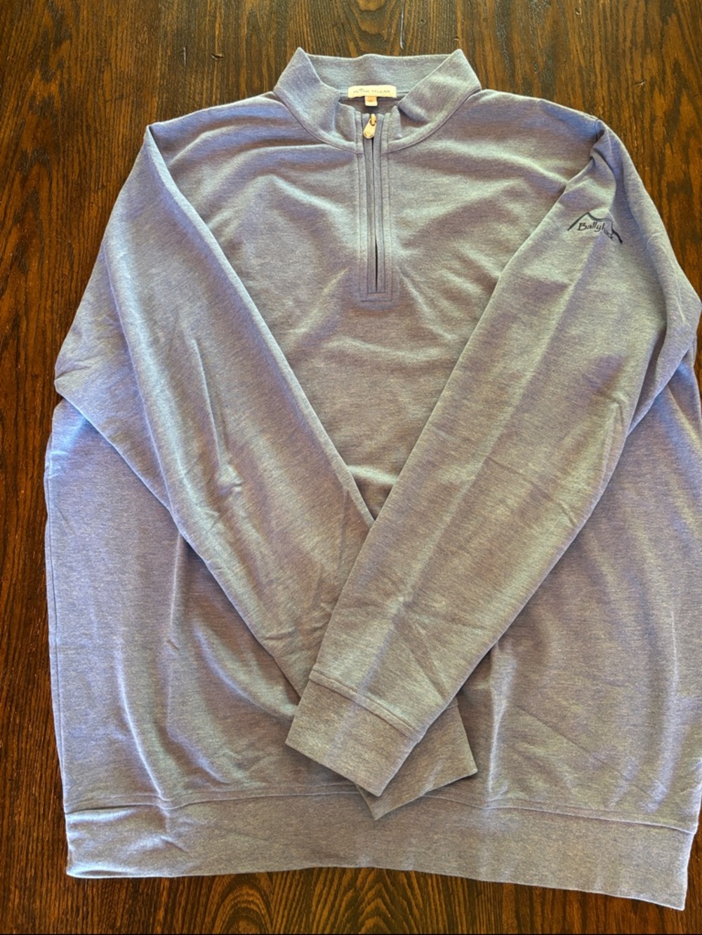 Peter Millar Lavender Quarter-Zip Pullover